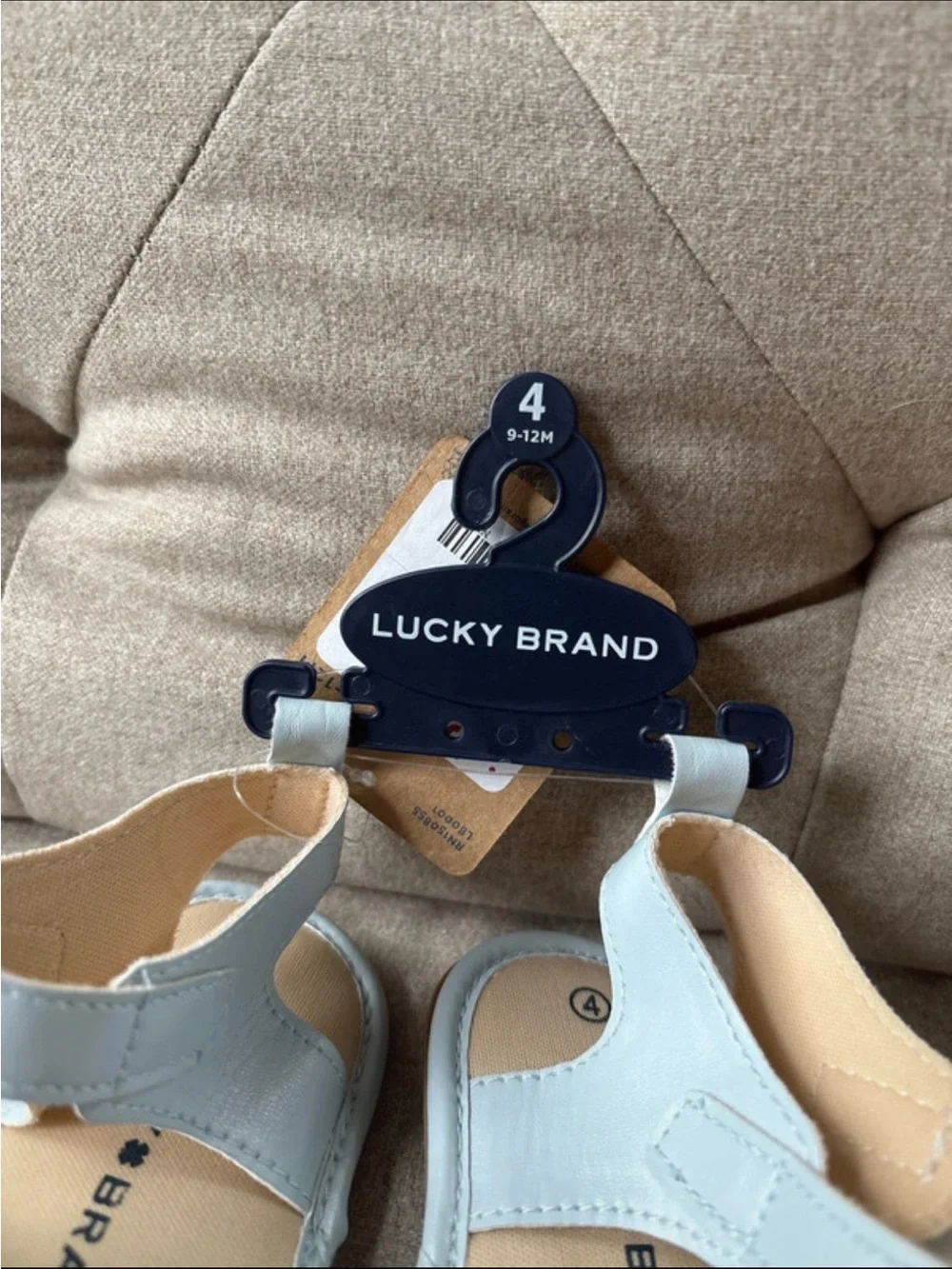 Light Blue Bow Baby Girl Sandals